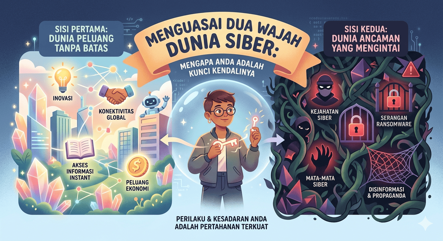 Menguasai Dua Wajah Dunia Siber: Mengapa Anda Adalah Kunci Kendalinya