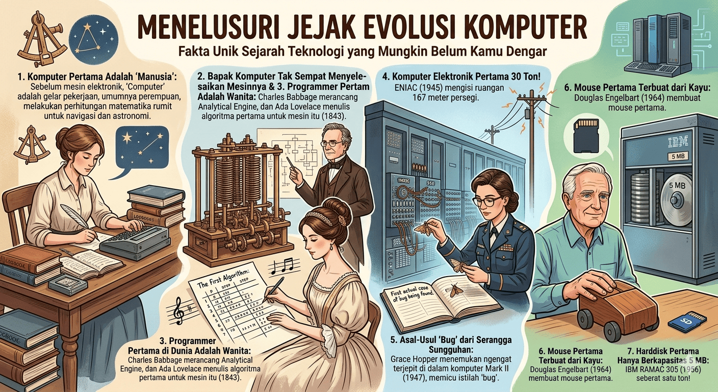 🖥️ Tahukah Kamu? Menelusuri Jejak Evolusi Komputer