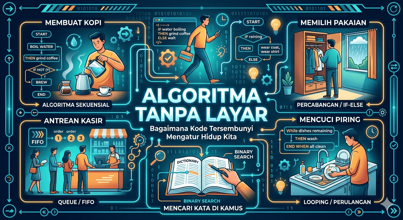 Algoritma Tanpa Layar: Bagaimana Kode Tersembunyi Mengatur Hidup Kita