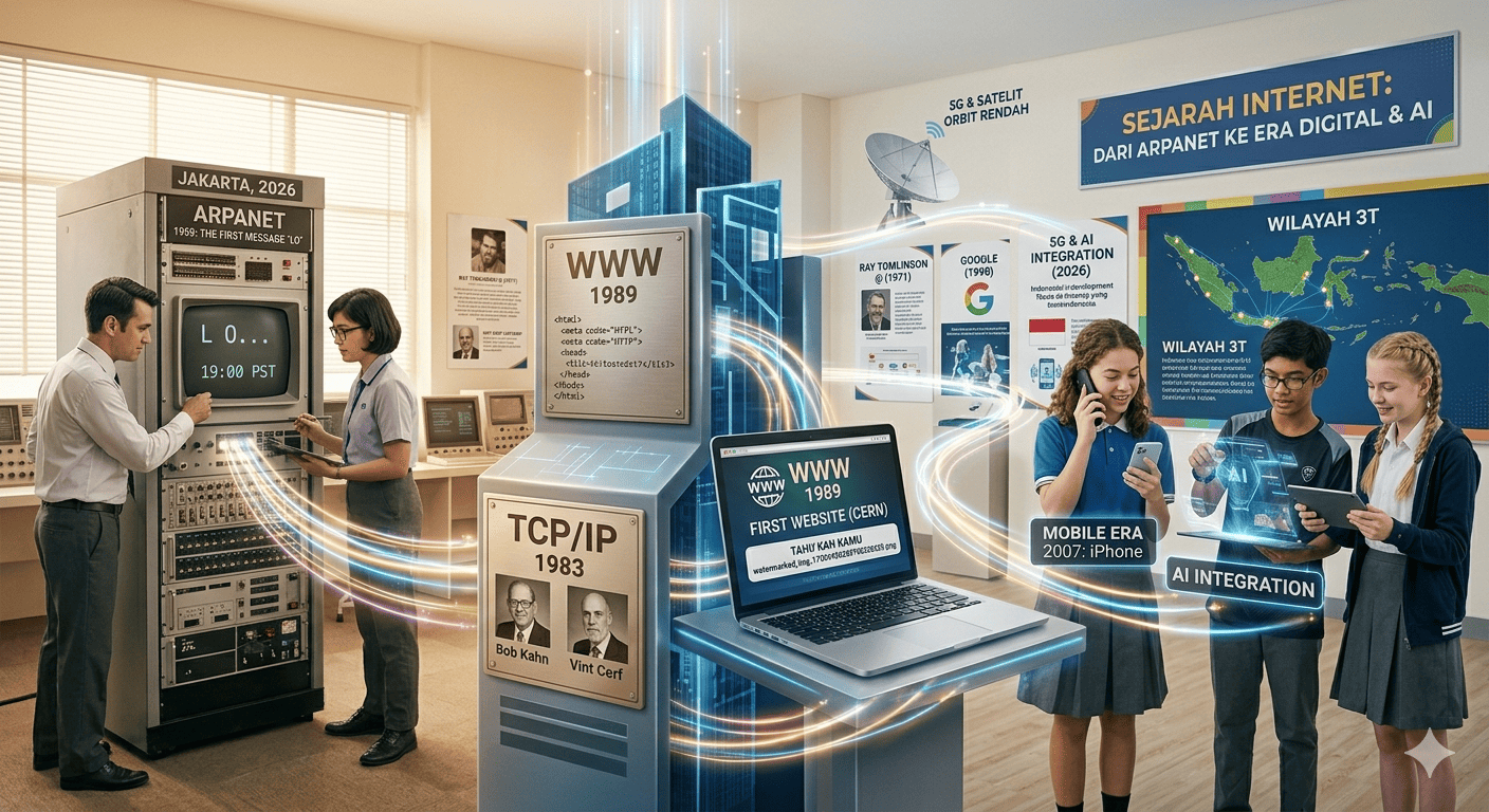 Tahukah Kamu: Evolusi Internet dari Proyek Militer hingga Genggaman Tangan